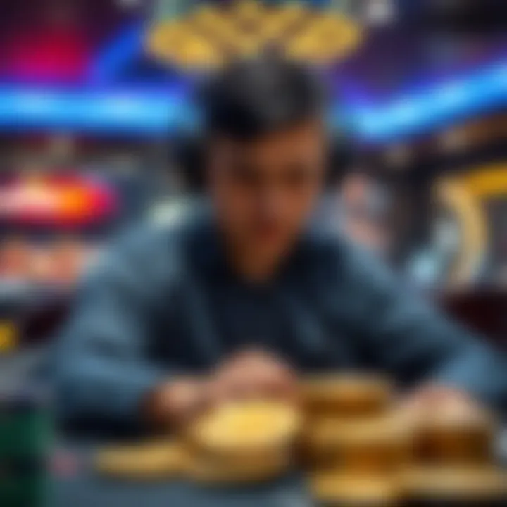 Conceptual illustration of Bitcoin casino operations